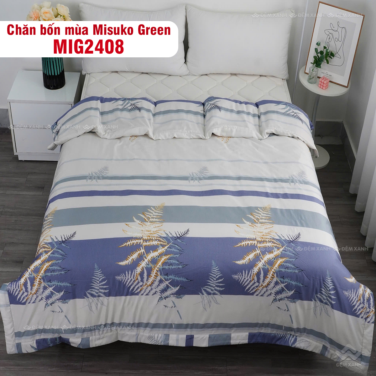 Chăn bốn mùa Misuko Green - Ảnh 6
