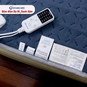 Đệm điện Kyung Hee Dạ Nỉ - Xanh Đậm - Ảnh 11