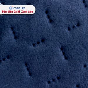Đệm điện Kyung Hee Dạ Nỉ - Xanh Đậm - Ảnh 10