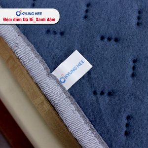 Đệm điện Kyung Hee Dạ Nỉ - Xanh Đậm - Ảnh 9