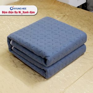 Đệm điện Kyung Hee Dạ Nỉ - Xanh Đậm - Ảnh 7