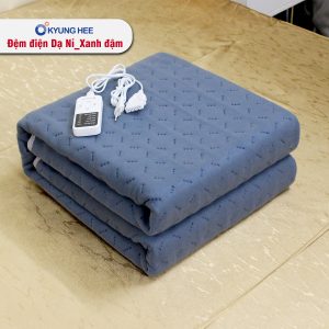 Đệm điện Kyung Hee Dạ Nỉ - Xanh Đậm - Ảnh 6