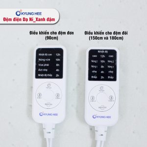 Đệm điện Kyung Hee Dạ Nỉ - Xanh Đậm - Ảnh 5
