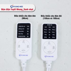 Đệm điện Kyung Hee Tuyết Nhung - Xanh Nhạt - Ảnh 9