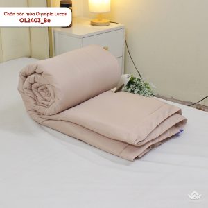 Alternative view of Chăn bốn mùa Olympia Lucas vải cotton linen OL2403 màu be
