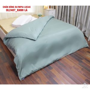 Alternative view of Chăn đông Olympia Lucas vải cotton Line kich thước 150x210cm ( nhiều màu)