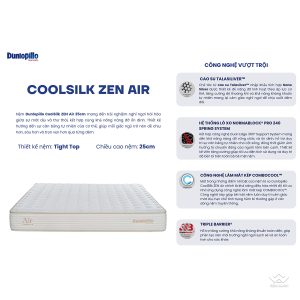 Đệm Lò Xo Dunlopillo CoolSilk ZEN Air 25cm - Ảnh 4