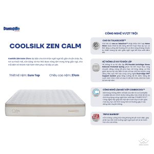 Đệm lò xo Dunlopillo Coolsilk Zen Calm cao 27cm - Ảnh 3