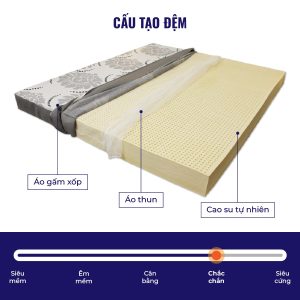 Đệm cao su Olympia AQUA (đệm cao su thiên nhiên) - Ảnh 5
