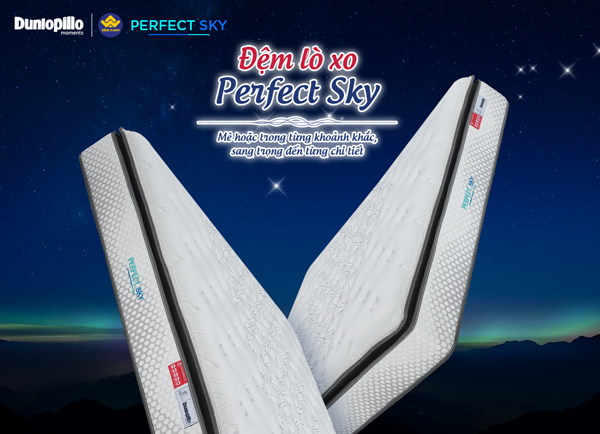 Đệm lò xo Dunlopillo Perfect Sky 34cm - Ảnh 2
