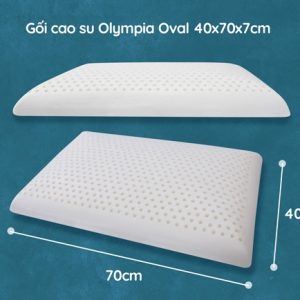 Alternative view of Gối cao su Olympia Oval 40x60cm thấp 5cm