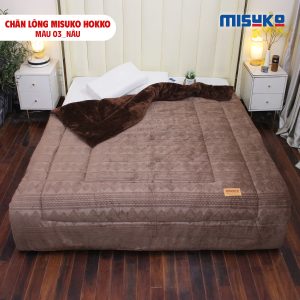 Chăn lông Misuko Hokko màu nâu 210x250 nặng 4kg - Ảnh 11