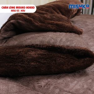 Chăn lông Misuko Hokko màu nâu 210x250 nặng 4kg - Ảnh 10