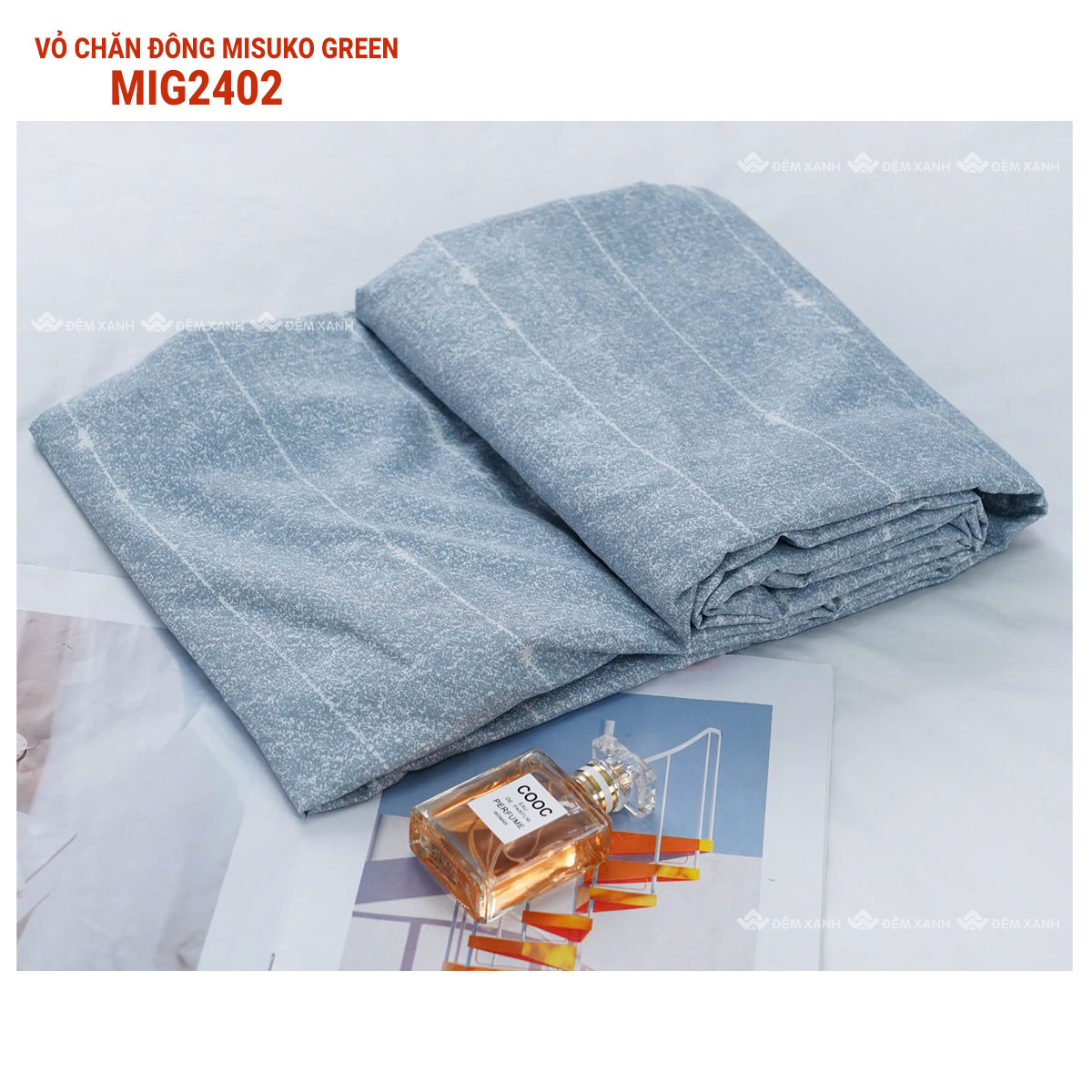 Vỏ chăn đông misuko green - Ảnh 6