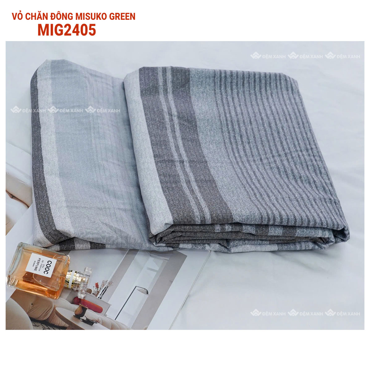 Vỏ chăn đông misuko green - Ảnh 12
