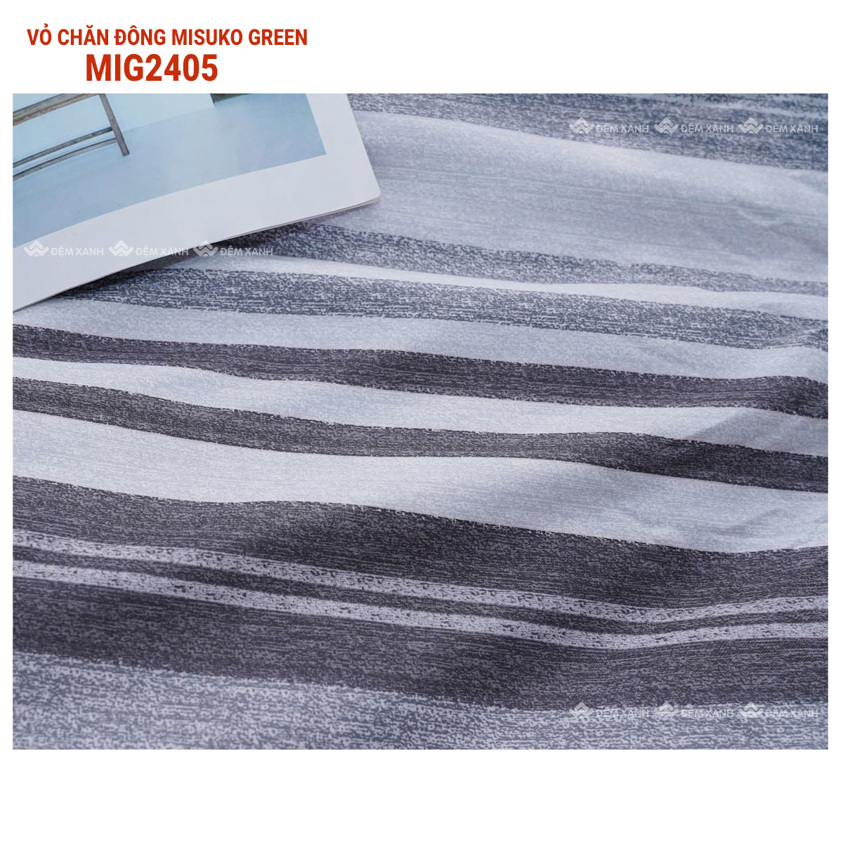 Vỏ chăn đông misuko green - Ảnh 10
